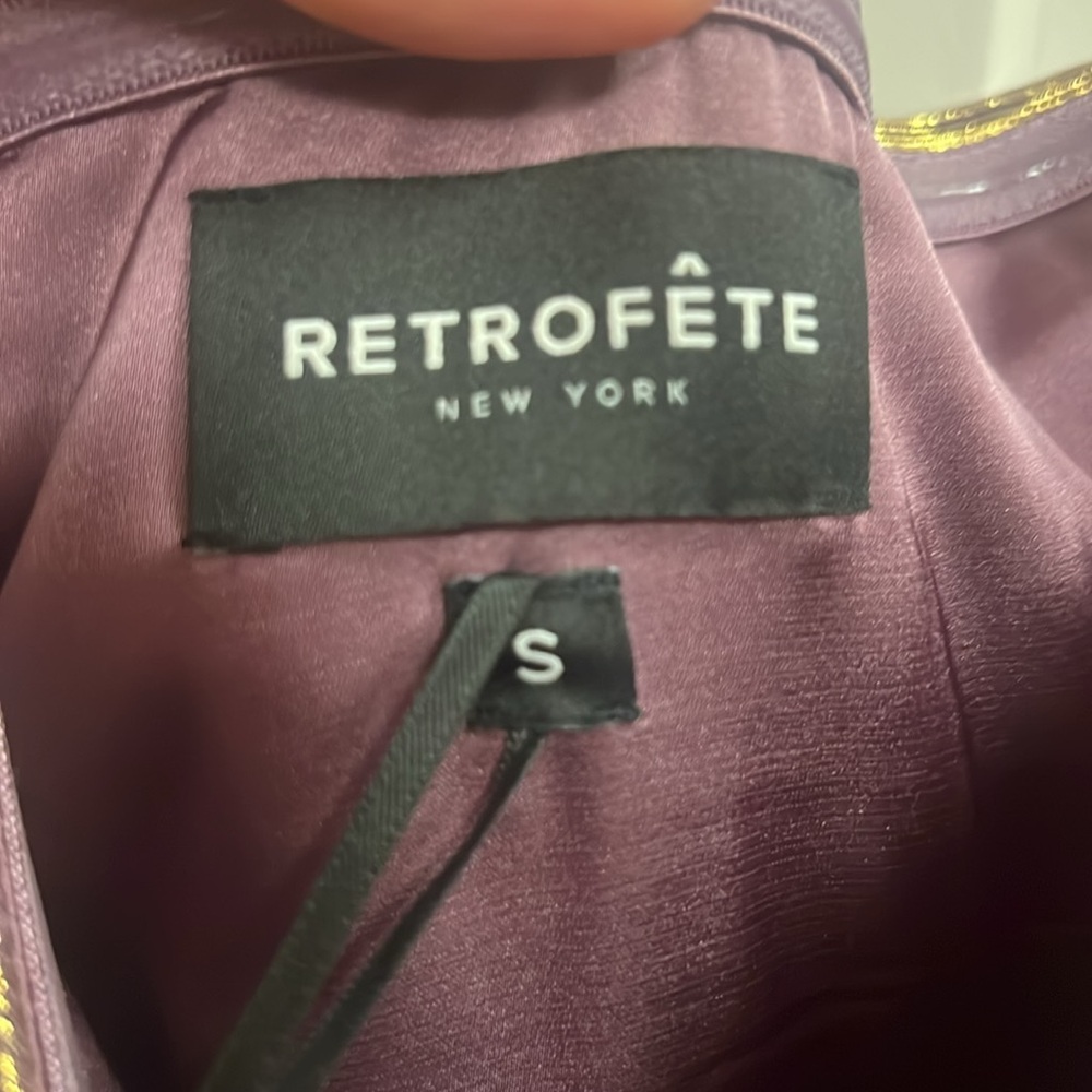 Gold Pleated Strapless  Gown - Picture 8 of 10